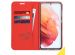 Accezz Étui de téléphone Wallet Samsung Galaxy S21 - Rouge