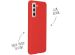 Accezz Coque Liquid Silicone Samsung Galaxy S21 - Rouge