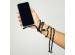 iMoshion Coque avec cordon Samsung Galaxy A12 - Noir / Dorée