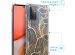 iMoshion Coque Design avec cordon Samsung Galaxy A72 - Golden Leaves / Transperent
