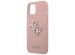 Guess Coque 4G Metal Logo Saffiano iPhone 13 Mini - Rose