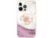 Guess Coque 4G Logo Liquid Glitter iPhone 13 Pro - Pink