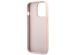 Guess Coque 4G Metal Logo Backcover iPhone 13 Pro - Rose / Dorée