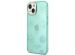 Guess Coque Peony Glitter iPhone 14 - Turquoise