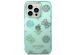 Guess Coque Peony Glitter iPhone 14 Pro - Turquoise