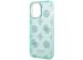 Guess Coque Peony Glitter iPhone 14 Pro Max - Turquoise
