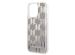Karl Lagerfeld Coque arrière Liquid Glitter Monogram iPhone 14 Pro Max - Argent