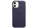 Apple Coque Leather MagSafe iPhone 12 Mini - Deep Violet