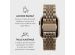Burga Bracelet en acier Apple Watch Series 1-9 / SE / Ultra (2) - 42/44/45/49mm - Chic Royal - Dorée