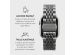 Burga Bracelet en acier Apple Watch Series 1-9 / SE / Ultra (2) - 42/44/45/49mm - Chic Royal - Argent