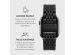 Burga Bracelet en acier Apple Watch Series 1-9 / SE / Ultra (2) - 42/44/45/49mm - Chic Royal - Noir