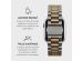 Burga Bracelet en acier Apple Watch Series 1-9 / SE - 38/40/41mm - All eyes on me - Dorée & Argent