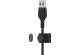 Belkin ﻿Câble Boost↑Charge™ USB-A vers Lightning en silicone tressé - 1 mètre - Noir