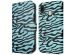 iMoshion Étui de téléphone portefeuille Design Samsung Galaxy A20e - Black Blue Stripes