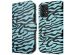 iMoshion Étui de téléphone portefeuille Design Samsung Galaxy A33 - Black Blue Stripes