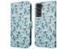 iMoshion Étui de téléphone portefeuille Design Samsung Galaxy S21 FE - Blue Flowers