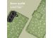 iMoshion Étui de téléphone portefeuille Design Samsung Galaxy S21 - Green Flowers