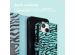 iMoshion Étui de téléphone portefeuille Design iPhone 14 - Black Blue Stripes