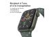 iMoshion Bracelet en silicone⁺ Apple Watch Series 1-9 / SE / Ultra (2) - 42/44/45/49 mm - Olive - Taille M/L