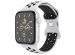 iMoshion Bracelet sport⁺ Apple Watch Series 1-9 / SE - 38/40/41 mm - Taille S/M - Pure Platinum & Black