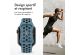 iMoshion Bracelet sport⁺ Apple Watch Series 1-9 / SE - 38/40/41 mm - Taille S/M - Celestial Teal & Black
