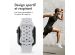 iMoshion Bracelet sport⁺ Apple Watch Series 1-9 / SE / Ultra (2) - 42/44/45/49 mm - Taille S/M - Pure Platinum & White