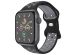 iMoshion Bracelet sport⁺ Apple Watch Series 1-9 / SE / Ultra (2) - 42/44/45/49 mm - Taille S/M - Black & Anthracite