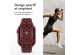 iMoshion Bracelet sport⁺ Apple Watch Series 1-9 / SE / Ultra (2) - 42/44/45/49 mm - Taille M/L - Wine Red & Black