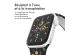 iMoshion Bracelet sport⁺ Apple Watch Series 1-9 / SE / Ultra (2) - 42/44/45/49 mm - Taille M/L - Black Rainbow