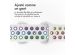 iMoshion Bracelet sport⁺ Apple Watch Series 1-9 / SE / Ultra (2) - 42/44/45/49 mm - Taille M/L - White Rainbow