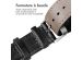 iMoshion Bracelet Cuir Crocodile Apple Watch Series 1-9 / SE - 38/40/41 mm - Noir