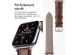 iMoshion Bracelet Cuir Crocodile Apple Watch Series 1-9 / SE - 38/40/41 mm - Brun