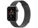 iMoshion Bracelet magnétique milanais Apple Watch Series 1-9 / SE / Ultra (2) - 42/44/45/49 mm - Taille M - Space Gray