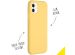 Accezz Coque Liquid Silicone iPhone 11 - Jaune