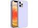 Accezz Coque Liquid Silicone iPhone 12 (Pro) - Violet