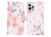 iMoshion Coque silicone design iPhone 12 (Pro) - Blossom Watercolor