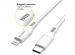 Accezz Câble Lightning vers USB - Certifié MFi - 0,2 mètres - Blanc