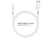iMoshion Câble Lightning vers USB - Certifié MFi - Textile tressé - 1,5 mètres - Blanc