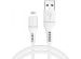 iMoshion Câble Lightning vers USB - Certifié MFi - Textile tressé - 1,5 mètres - Blanc