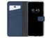 Selencia Étui de téléphone en cuir véritable iPhone 13 Pro Max - Bleu