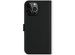 Selencia Étui de téléphone en cuir véritable iPhone 13 Pro Max - Noir