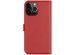 Selencia Étui de téléphone en cuir véritable iPhone 13 Pro - Rouge