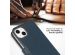 Selencia Étui de téléphone en cuir véritable iPhone 13 - Bleu
