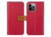 iMoshion Étui de téléphone portefeuille Luxe Canvas iPhone 13 Pro - Rouge