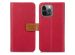 iMoshion Étui de téléphone portefeuille Luxe Canvas iPhone 13 Pro Max - Rouge