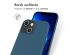 Accezz Coque en cuir avec MagSafe pour l'iPhone 13 Mini - Bleu foncé