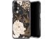 Selencia Coque très protectrice Zarya Fashion Samsung Galaxy A13 (4G) - Golden Flowers