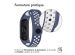 iMoshion Bracelet sportif en silicone Xiaomi Mi Band 7 - Bleu / Blanc