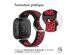 iMoshion Bracelet sportif en silicone Fitbit Versa 4 / 3 / Sense (2) - Noir/Rouge