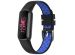 iMoshion Bracelet sportif en silicone Fitbit Luxe - Noir/Bleu